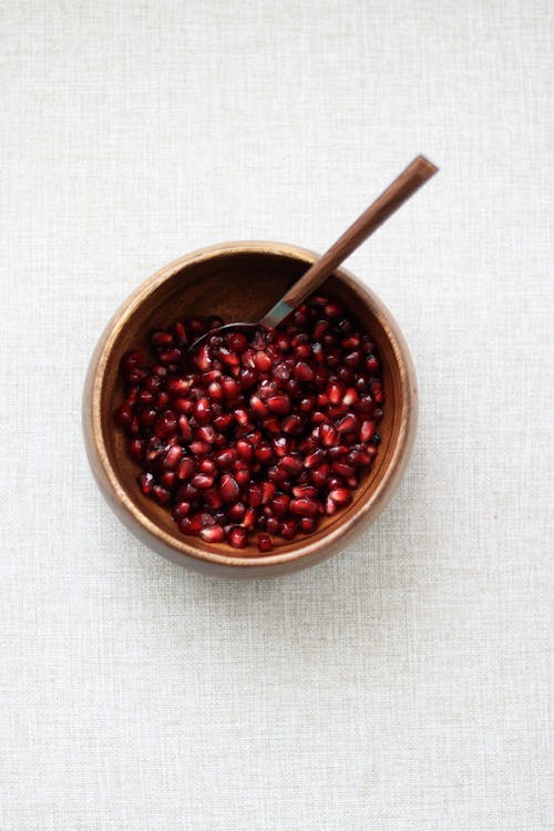 Free Pomegranate Seeds in a Bowl Stock Photo