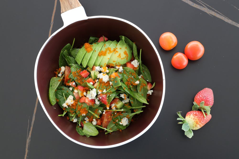 Fresh Berry and Spinach Salad
