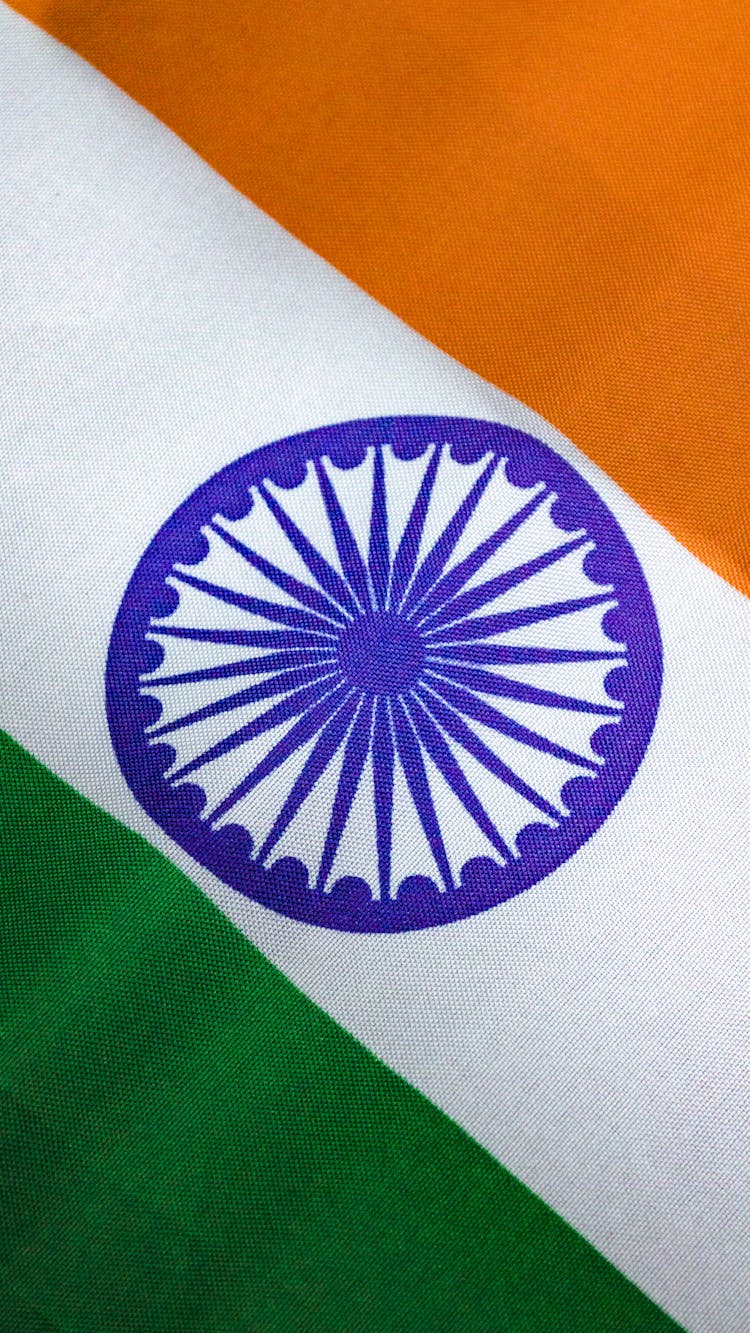 The Blue Spoke Wheel Of The Indian Flag