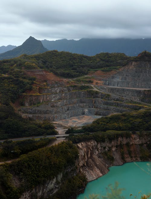 Photo of a Scenic Mountainous Landscape 