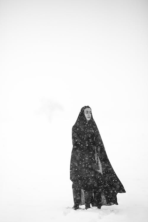 Woman in Black Coat