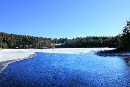 Free stock photo of lake, snow Stock Photo