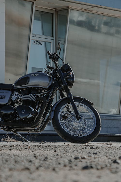 Black and Silver Cruiser Motorcycle