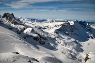 Snow Covered Mountain Under Blue Sky