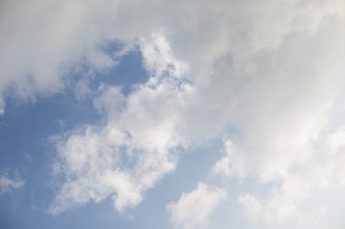 White Clouds and Blue Sky