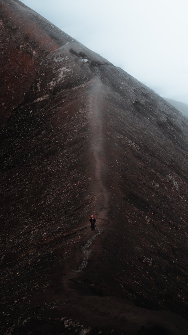 Trail Up A High Mountain 