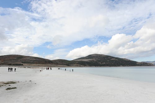 Beach Near a Mountain