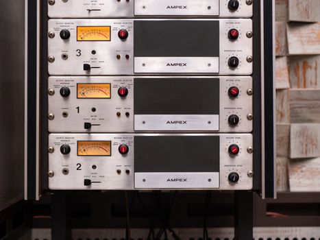 Gray and Black Audio Mixer