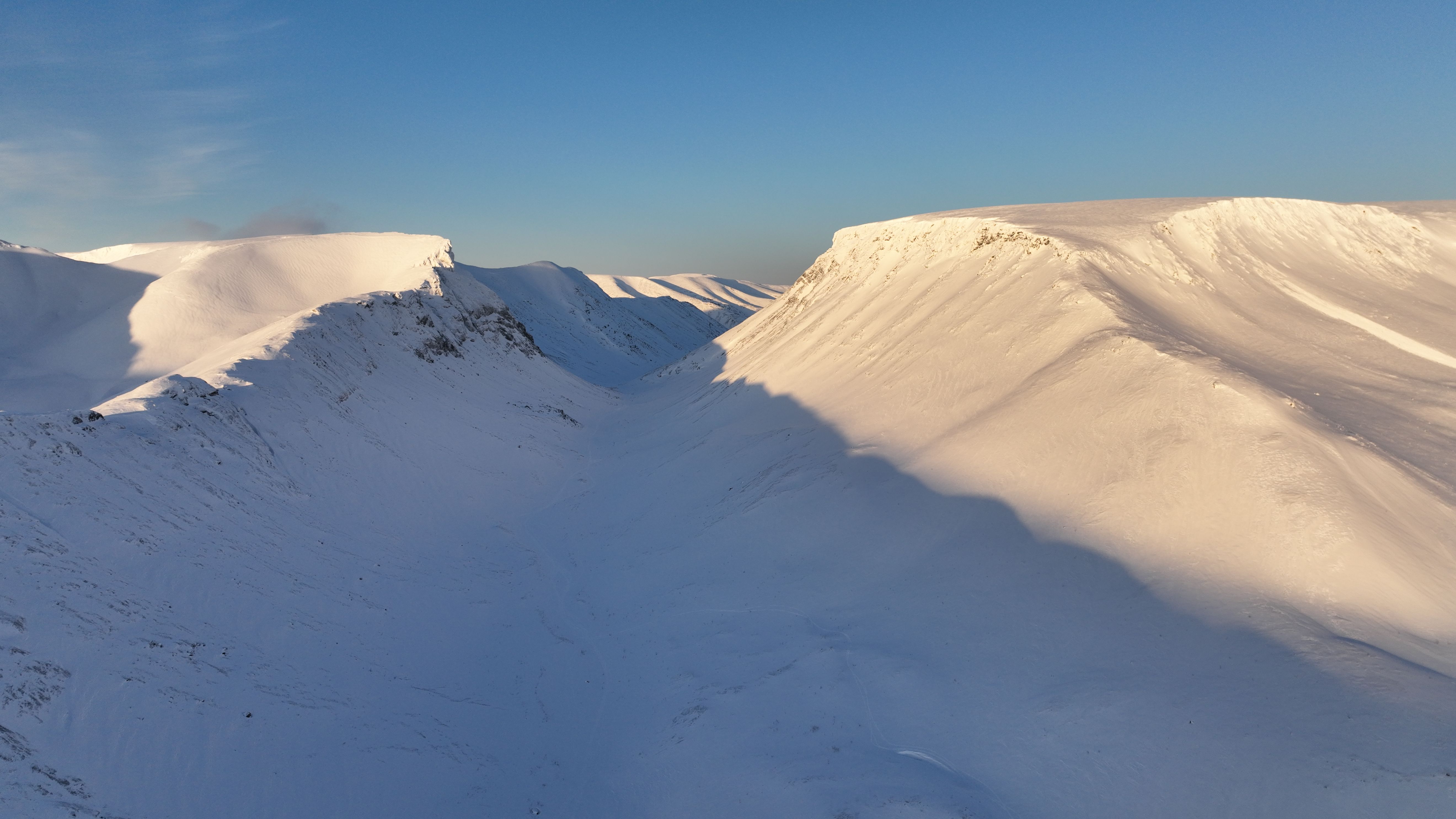 Aerial View of Covered in Snow Buildings · Free Stock Photo