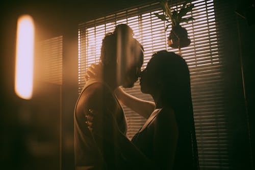 Ingyenes stockfotó csókolózás, Férfi, intim témában