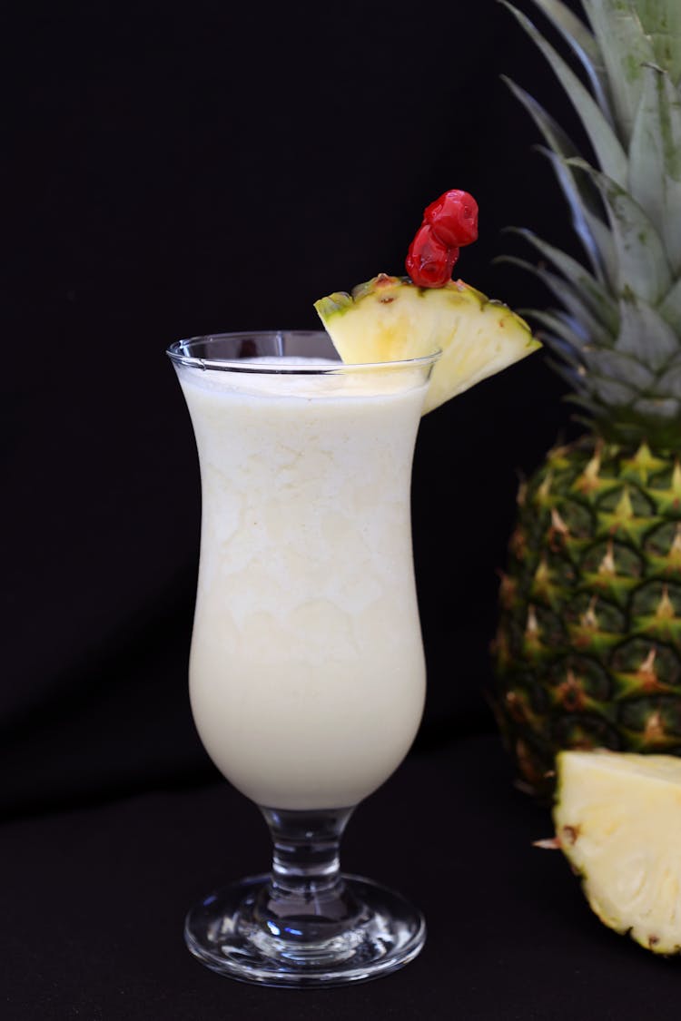 A Glass Of Pina Colada 