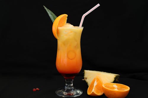 Photo of a Cocktail with an Orange Slice