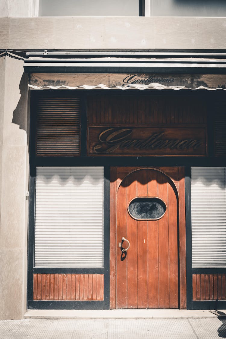 Facade Of Closed Restaurant