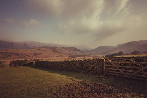 Wooden Fence in a Farm