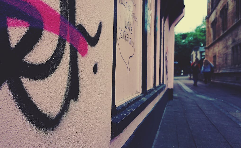 Free stock photo of alley, city, graffiti