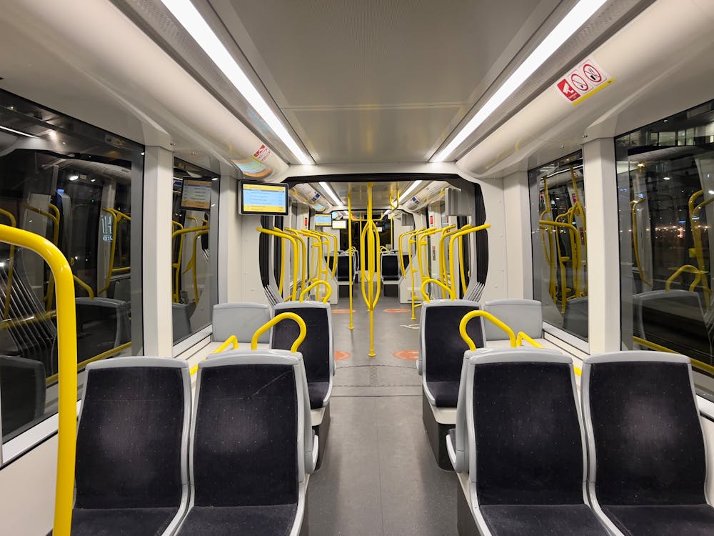 Empty Seats Inside the Train