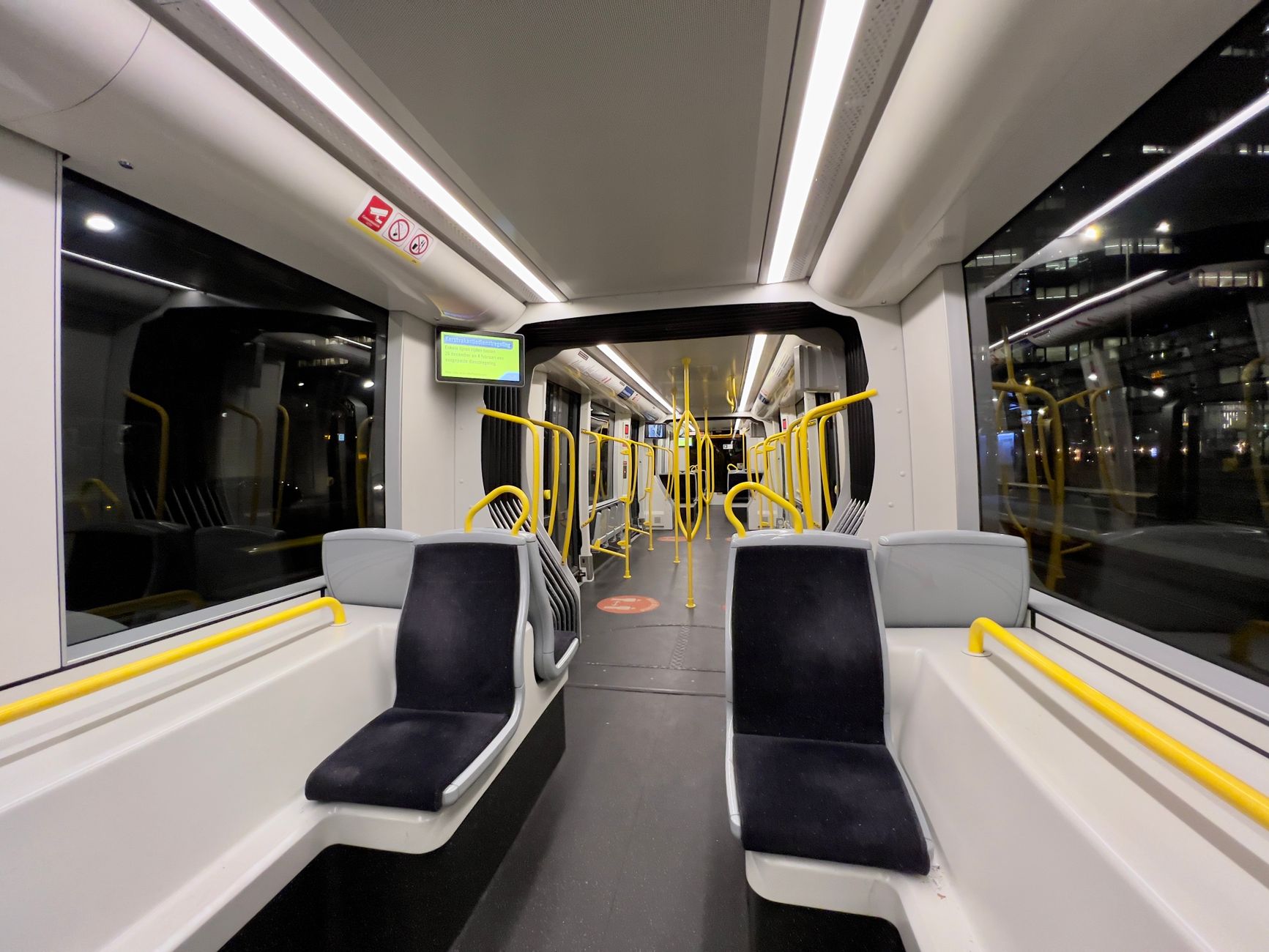 Utrecht'te bir tramvay hattı