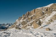 Snow Covered Mountain Under Blue Sky