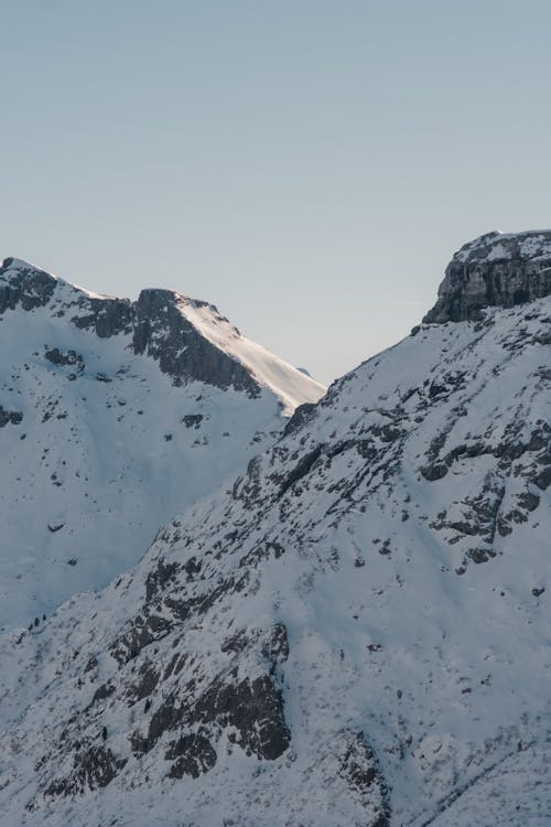 Free Snow Covered Mountains Stock Photo