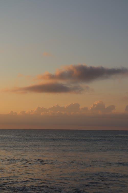 Scenic View of Ocean during Twilight