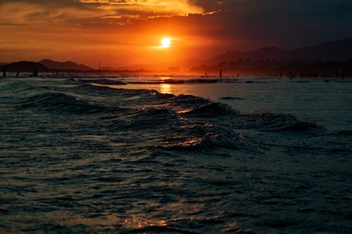 Body of Water during Sunset