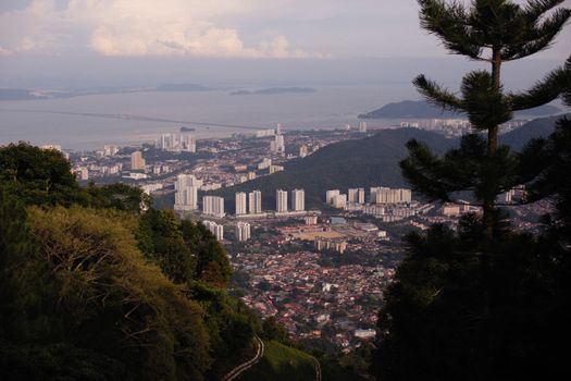 Penang Hill funicular evening — Penang