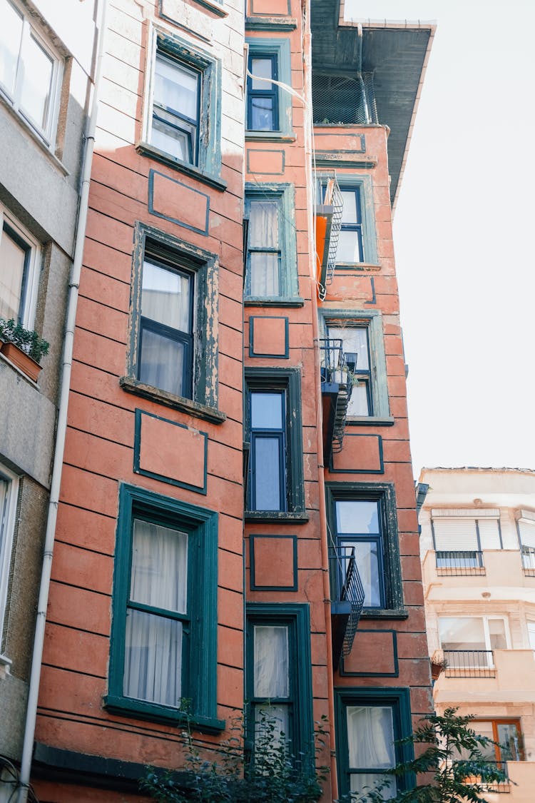 View Of A Residential Building In A Town