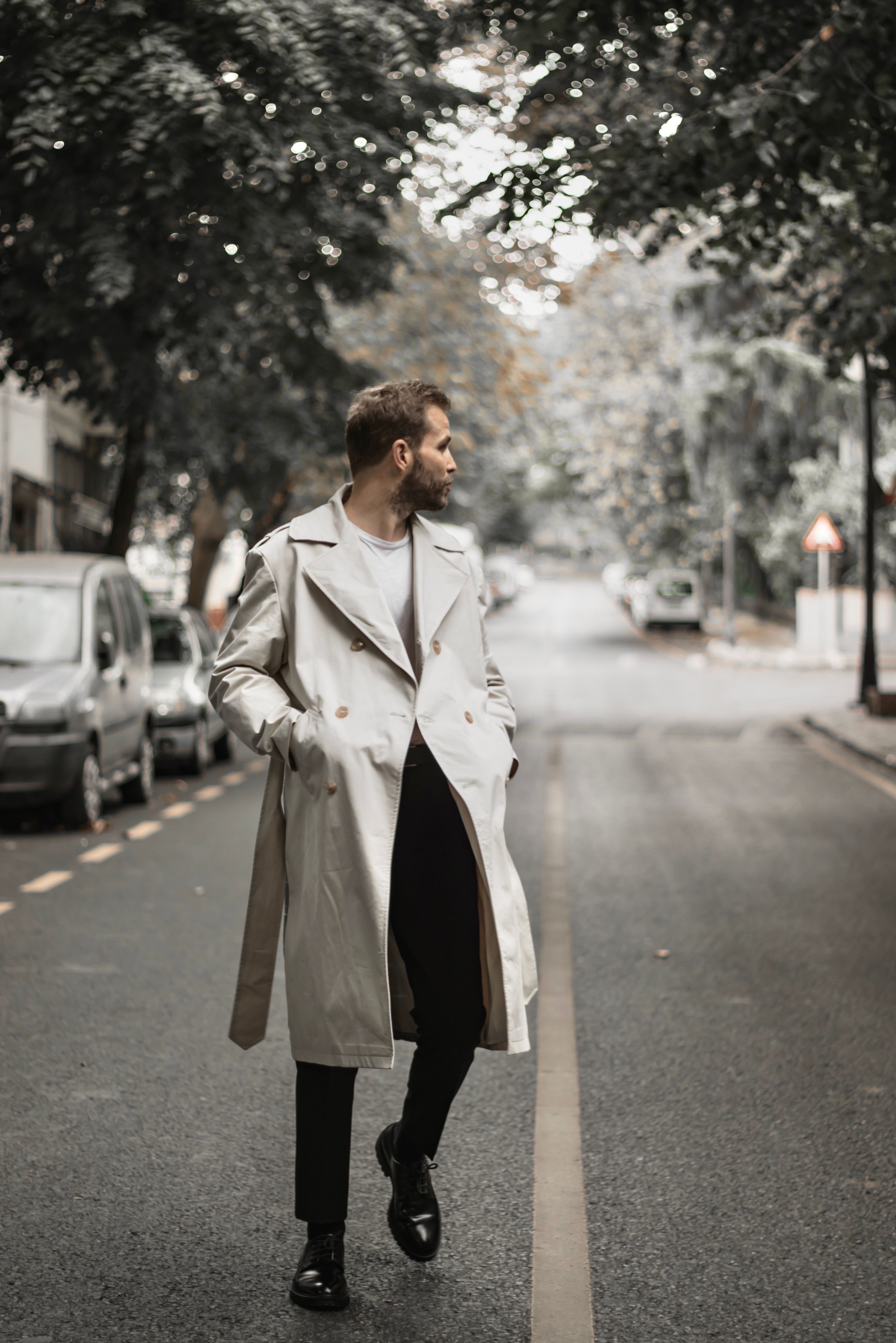 Man Wearing Trench Coat · Free Stock Photo