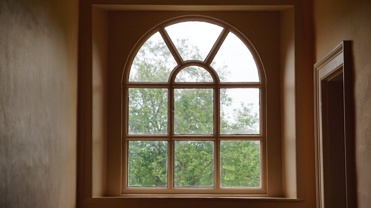Free Beige Wooden Window Stock Photo