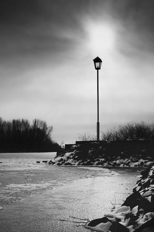 Základová fotografie zdarma na téma černobílý, jednobarevný, řeka