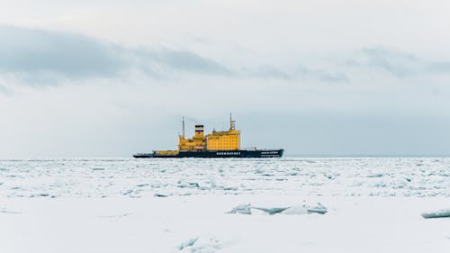 Icebreaker Ship in Ice