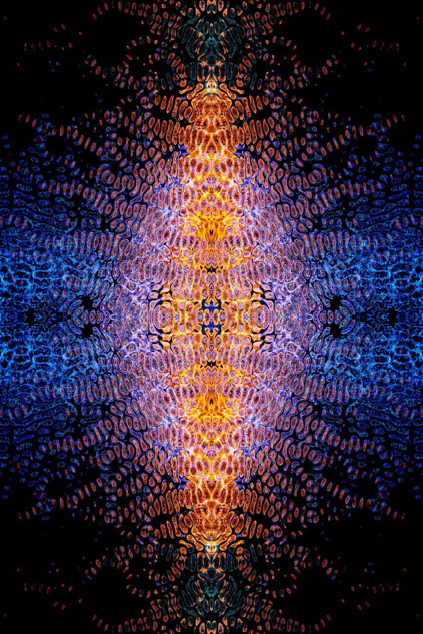 Lebendiges Abstrakt – Dunkles AMOLED Wallpaper