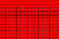 Fence on Red Background