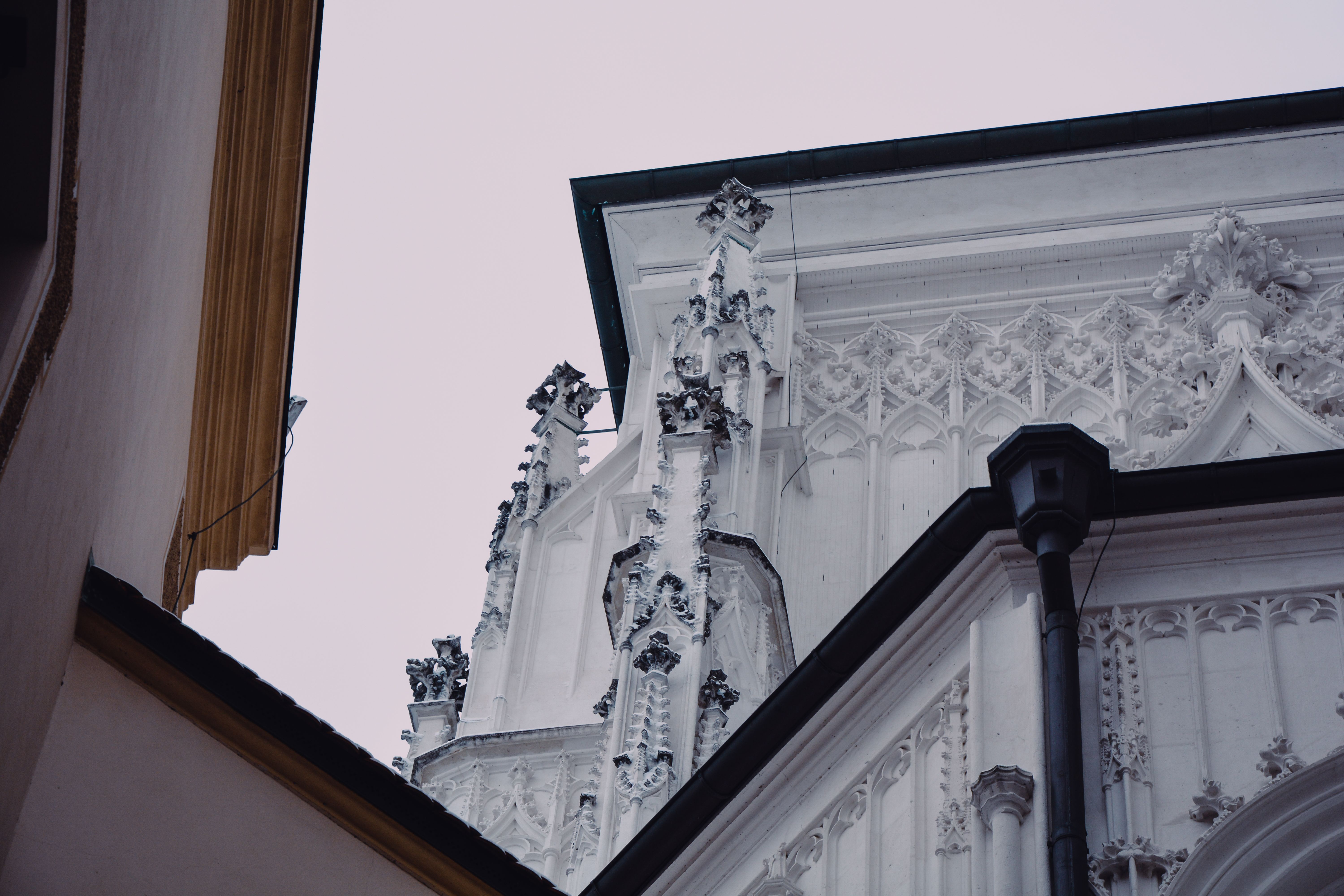 Ornate Gothic architecture showcasing intricate stone carvings in Passau, Germany. — Trójmiasto