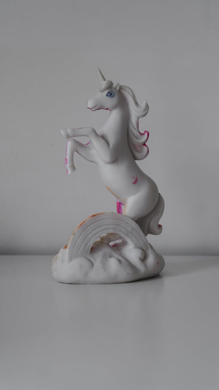 White Unicorn Figurine