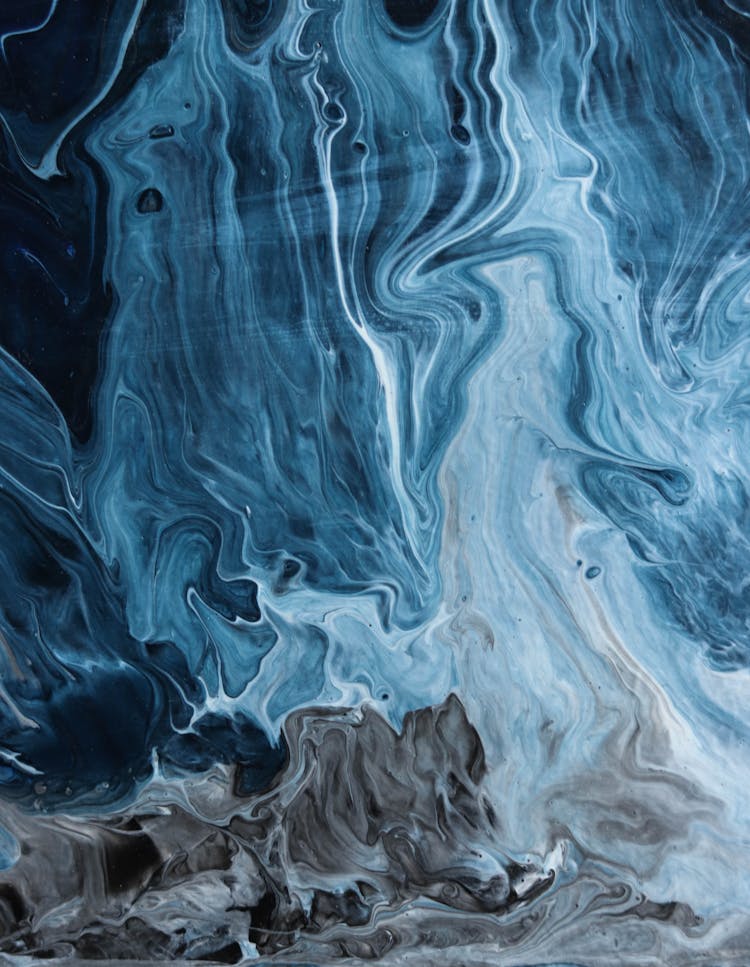 Abstract Texture Of Liquid Paint