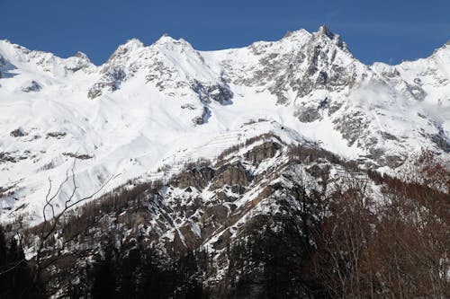 Photo of a Mountain in Winter 