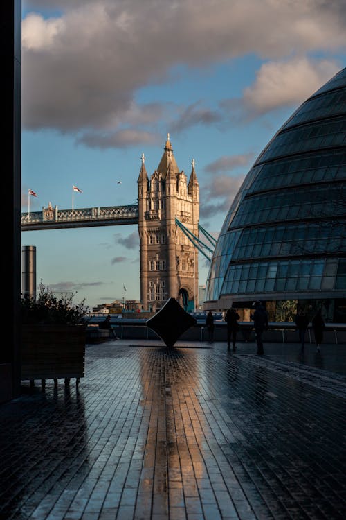 People Near Tower Bridge Under Blue Sky