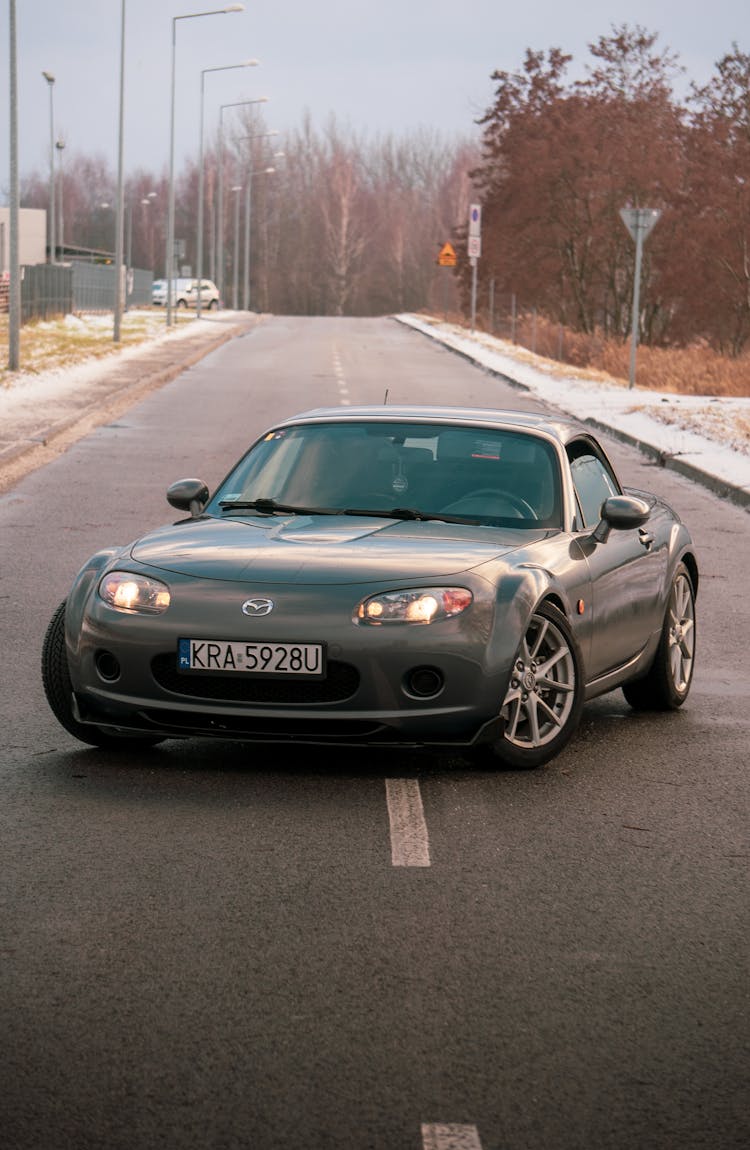 Mazda Car On The Road 