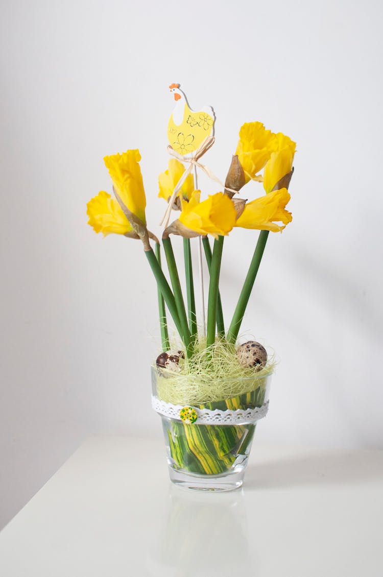 Daffodils In A Vase