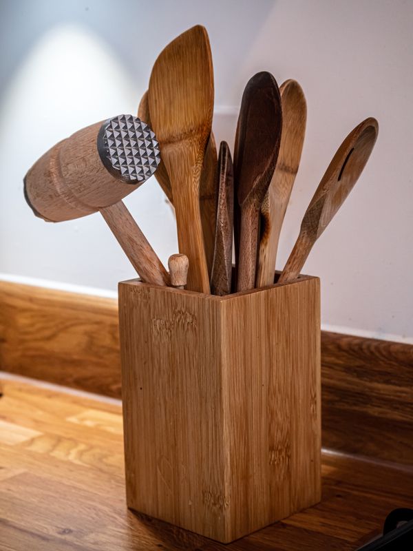Stainless Utensil Crock Set