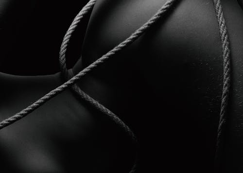 Grayscale Photo of Rope 