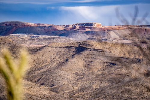 Free Stunning view of the arid desert landscape and rocky hills in Nevada, USA. Stock Photo