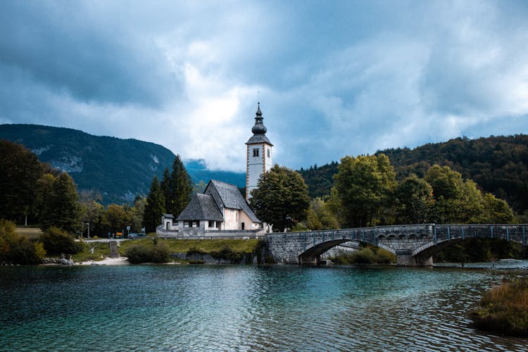 Church Of St. John The Baptist Over Lake Bohinj, Slovenia