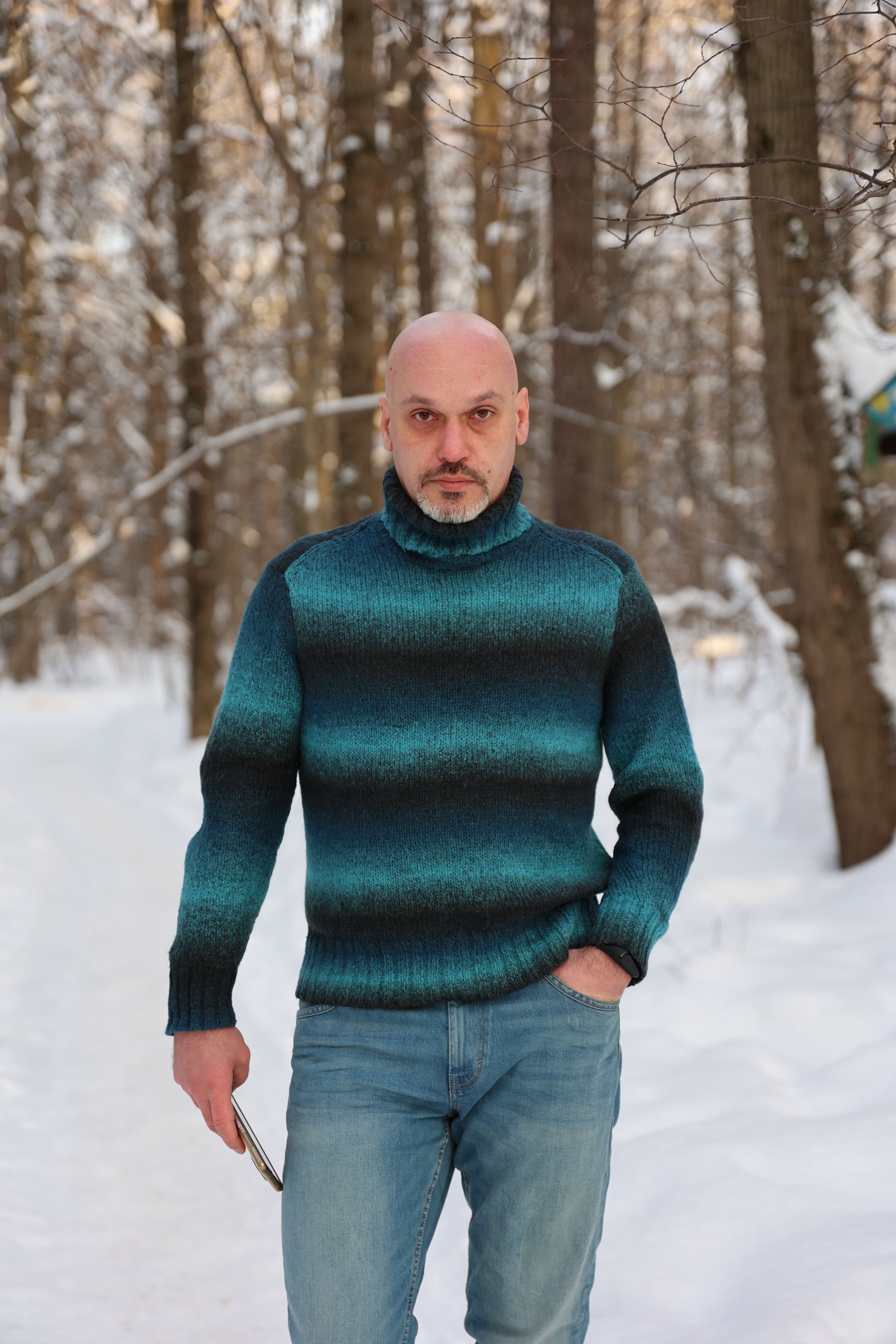 Blusa de Frio Gola Alta Preta