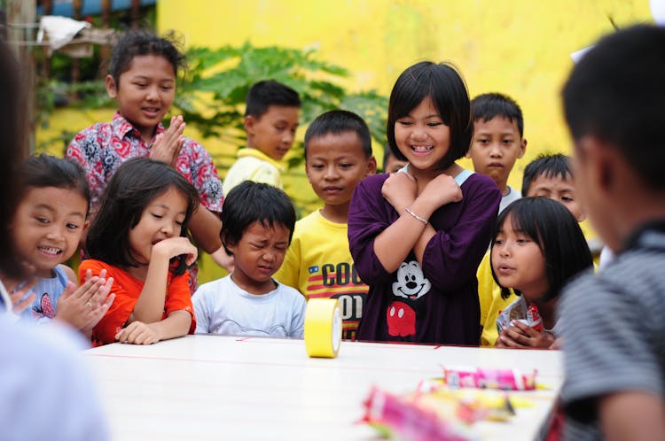 Children Playing At School