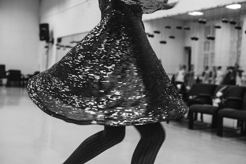 댄서, 드레스, 블랙 앤 화이트의 무료 스톡 사진