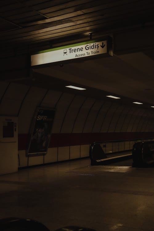기차, 수직 쐈어, 지하철 역의 무료 스톡 사진