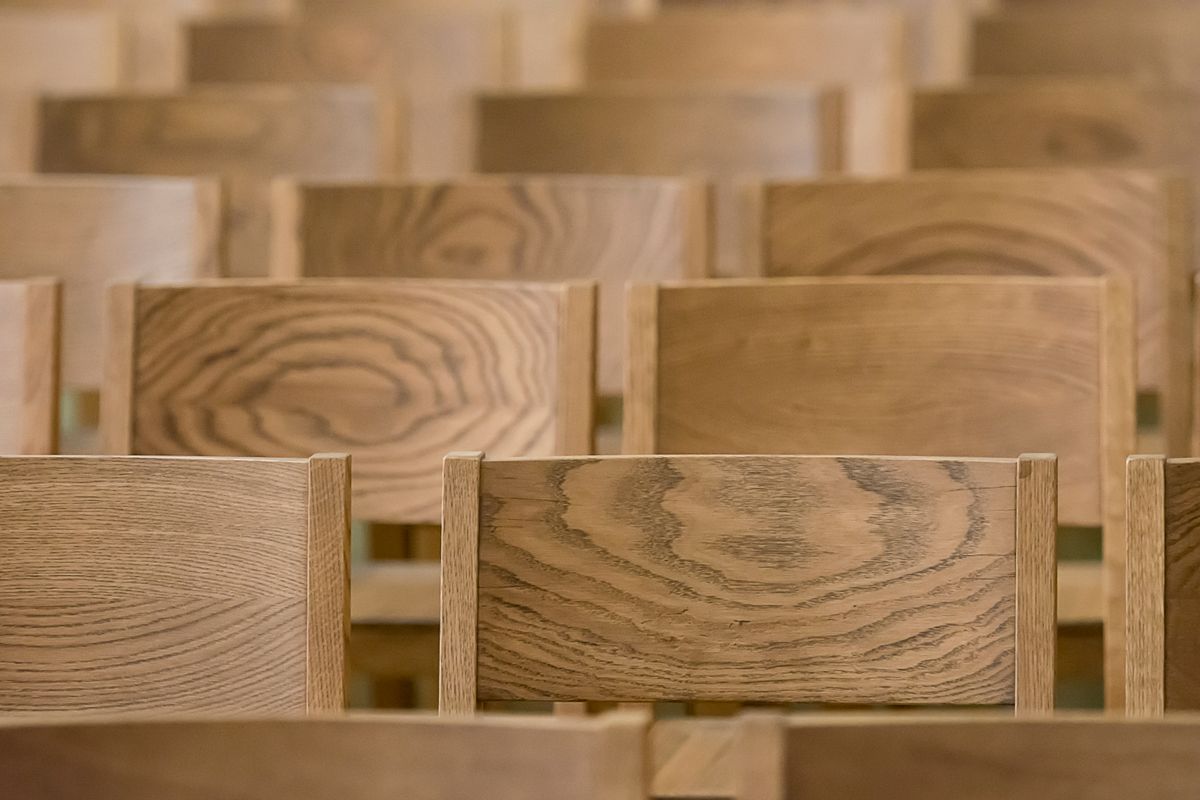 Bespoke wood chair detail selected for a Miami residence