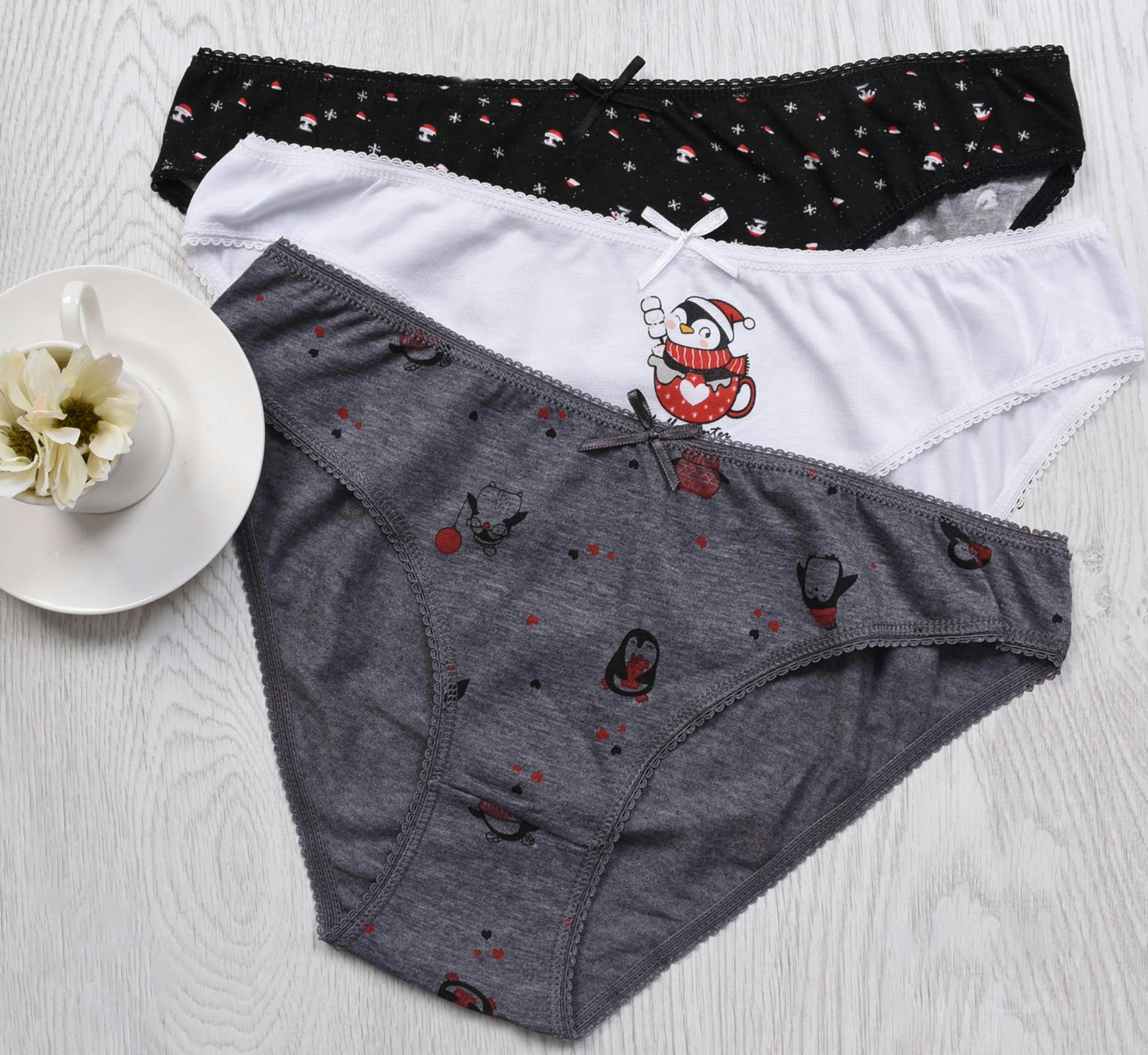 Assorted underwear on light background